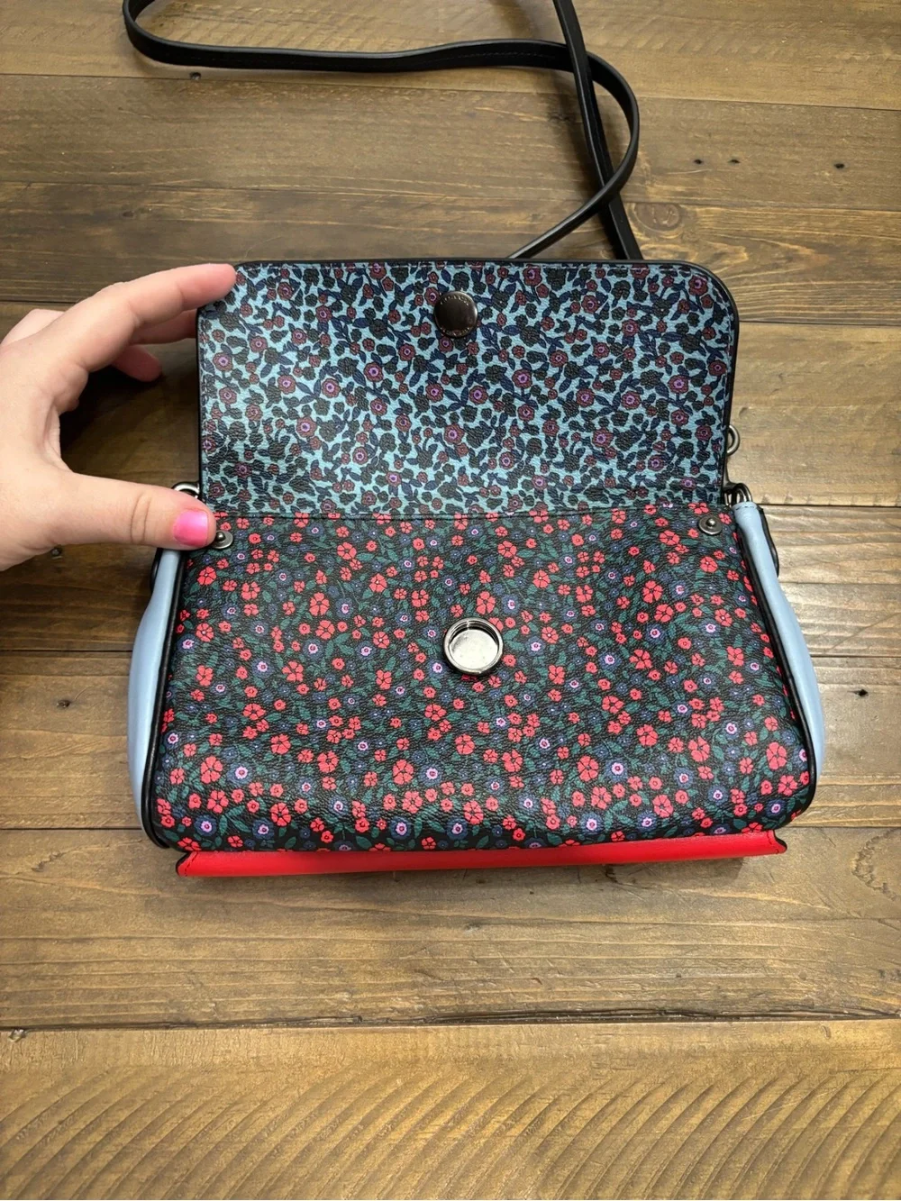 Coach Ranch Floral Reversible Crossbody